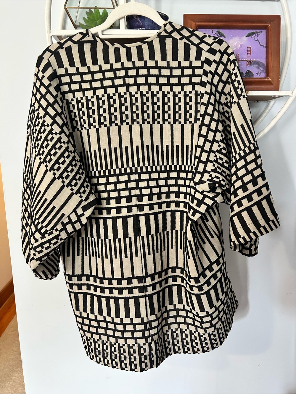 Maria & Cornejo Women’s Black Virgin Wool Blouse Shirt - Picture 2 of 5